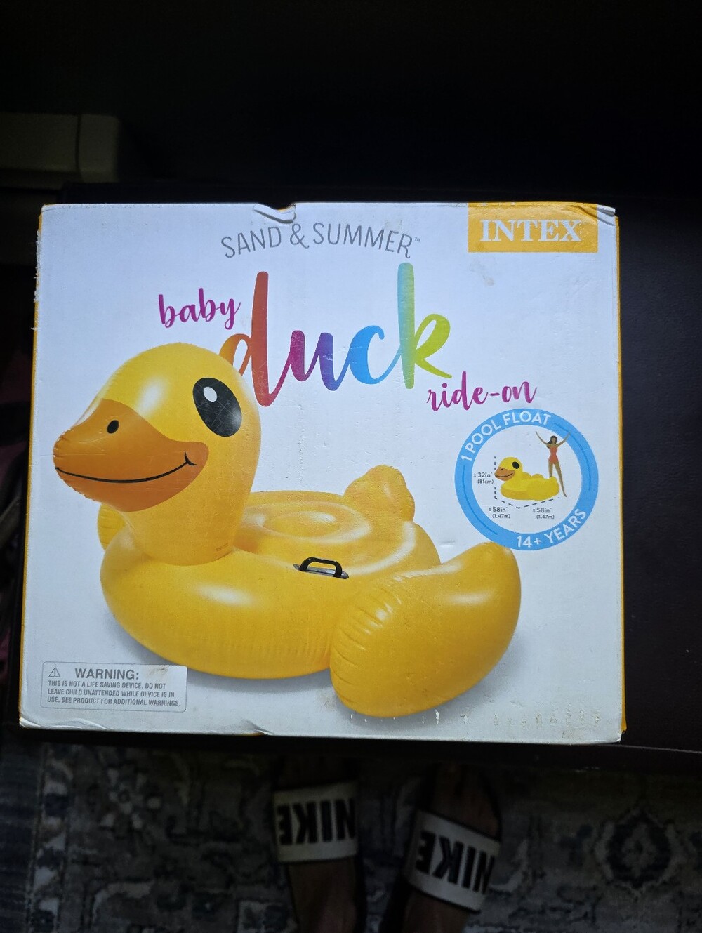 Intex Duck Yellow Ride-On Pool Float